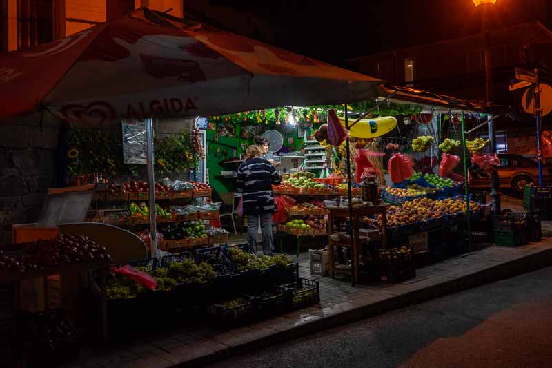 Street Market night scene