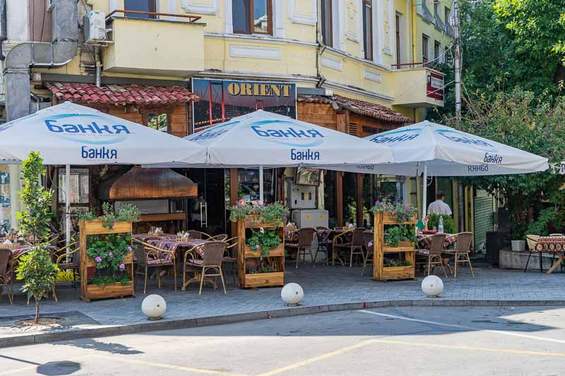 Turkish restaurant street scene