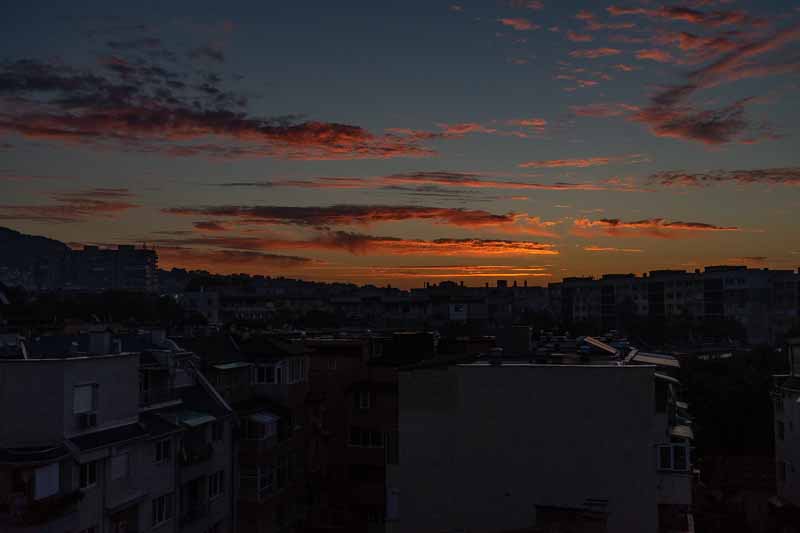 Varna Sunrise from our airbnb