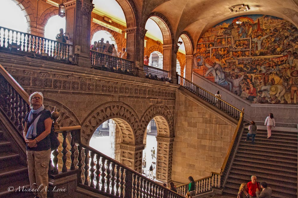 Stairway Murals by Diego Rivera