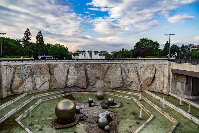Bulgaria Square Park Fountain