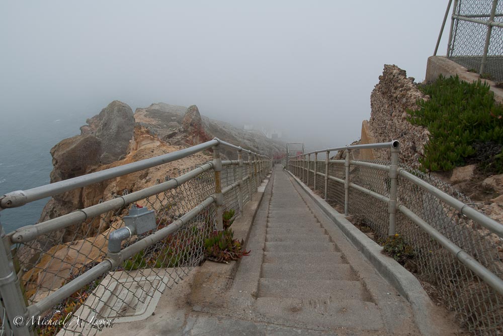 Stairs down to Point Reyes Lighthouse
