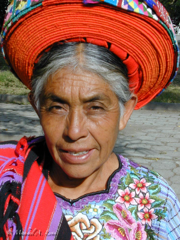 Santiago Atitlán Woman in Traditional Dress