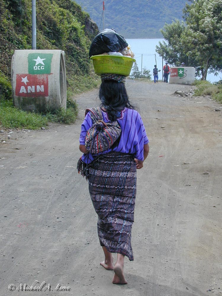 Santiago Atitlán Woman wiith Laundry