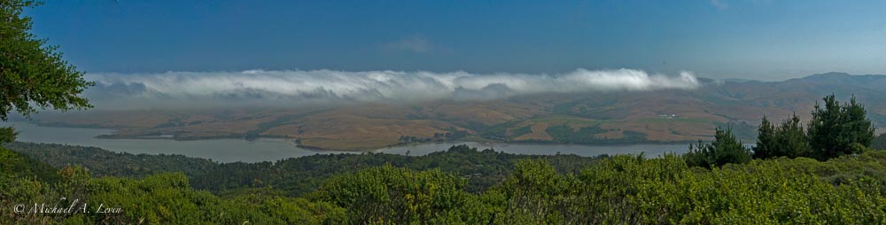 Foggy Panarama towards Tomales Bay